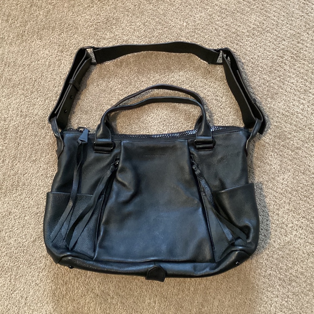 Aimee Kestenberg black leather bag